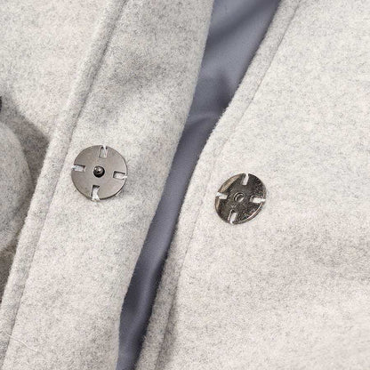 Damen Wolljacke mit Kapuze und Teddyfutter Eveloria