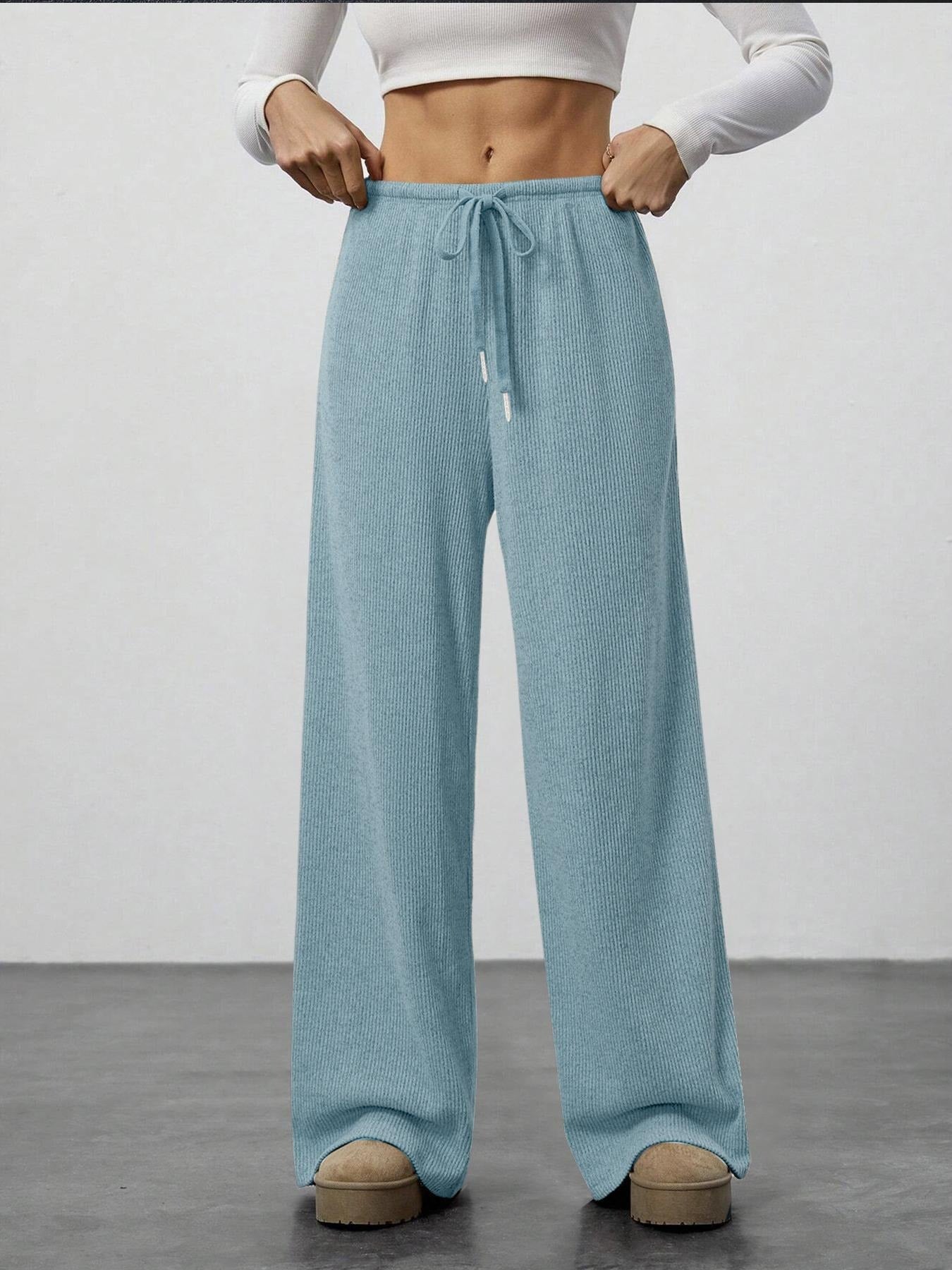Damen Strickhose Weite Passform Eveloria