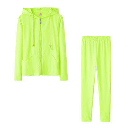 Damen Sport-Zweiteiler Kapuzenjacke und Hose Eveloria