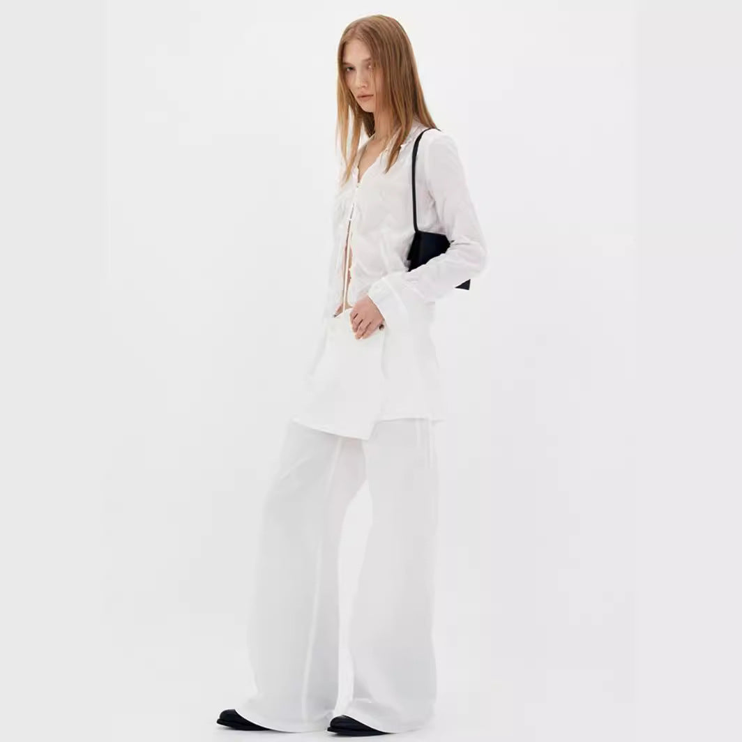 Damen Bluse mit Raffungen Tailliert Eveloria