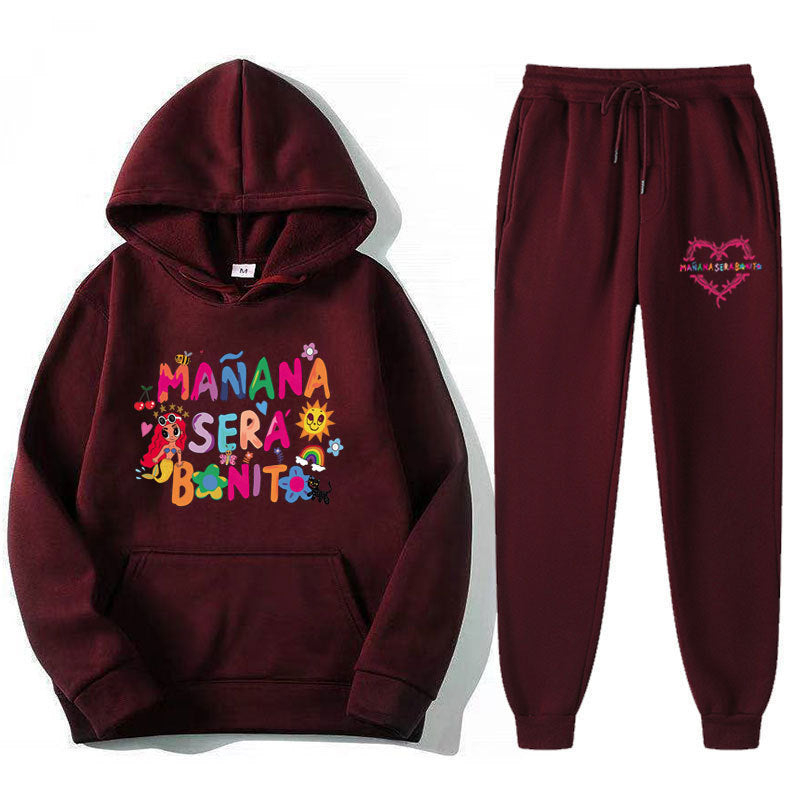 Damen Sweatshirt Jogginghose Set Bunt Eveloria