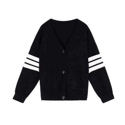 Damen Strickjacke Oversized Bequem Grau Eveloria