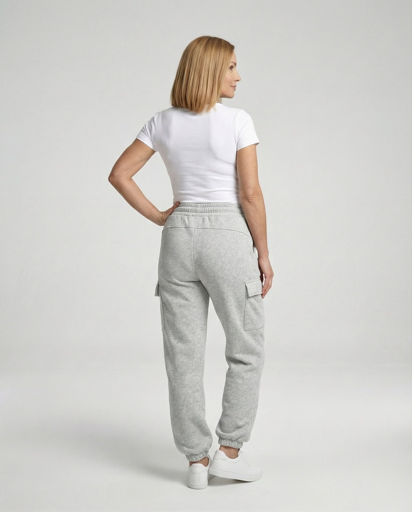 Damen Cargo-Hose Elastischer Bund Bequem