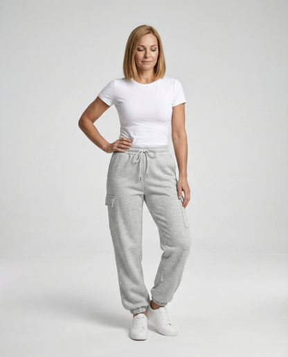 Damen Cargo-Hose Elastischer Bund Bequem - Eveloria