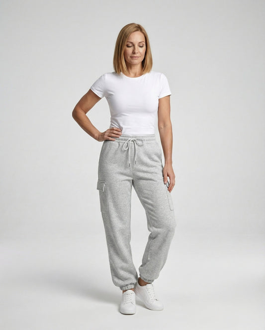 Damen Cargo-Hose Elastischer Bund Bequem - Eveloria