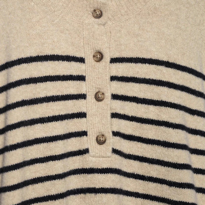 Damen Strickpullover Gestreift Eveloria