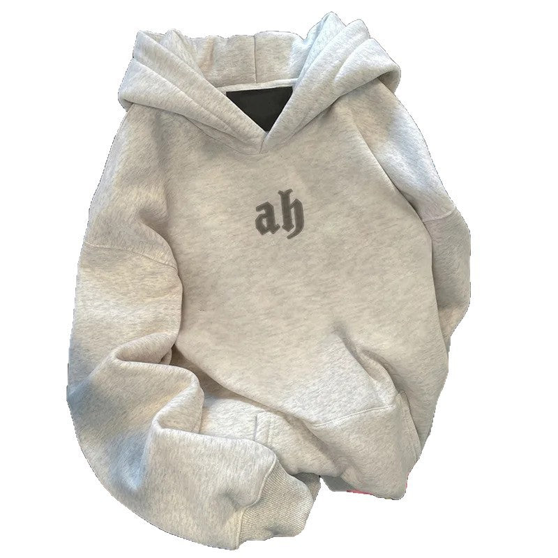 Damen Pullover mit Kapuze und Schriftzug