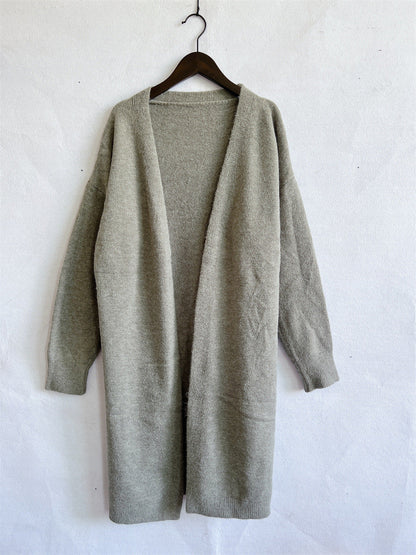Damen Strickcardigan Lang Eveloria