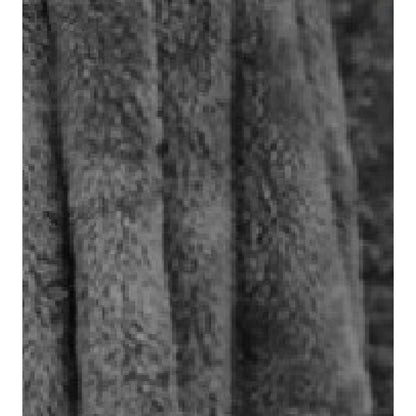 Damen Fleece-Kleid Hochkragen Voluminöse Ärmel Grau Eveloria