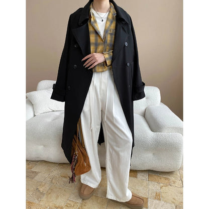 Damen Trenchcoat Elegant Vielseitig Eveloria