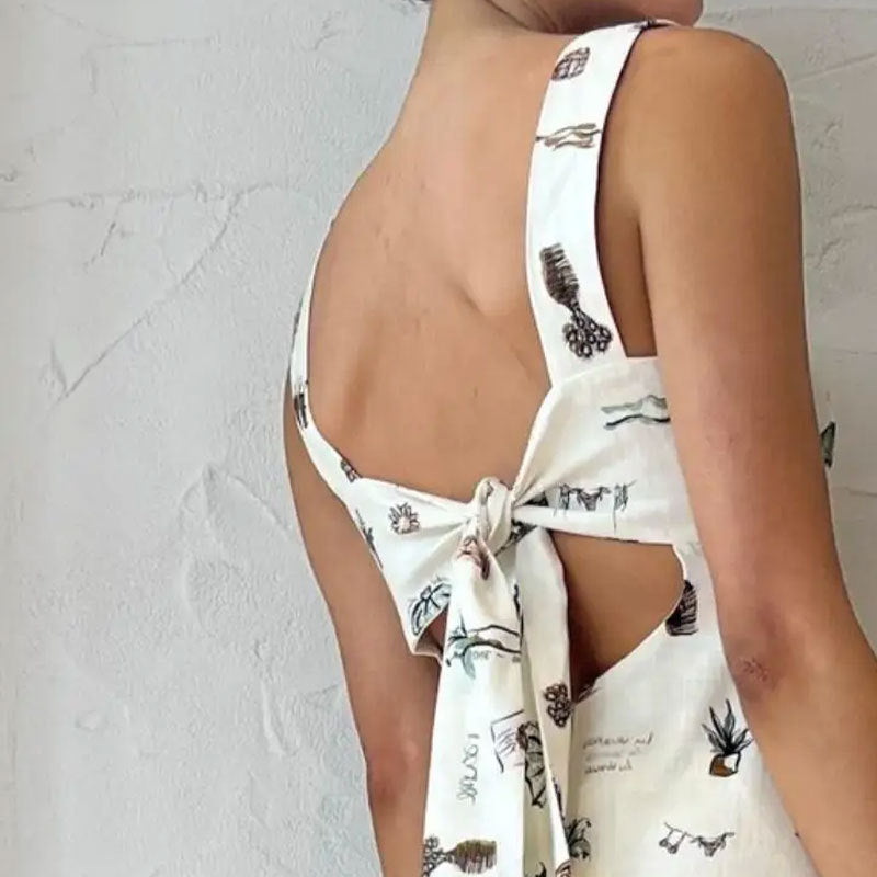 Damen Maxikleid Kreatives Print Praktische Taschen