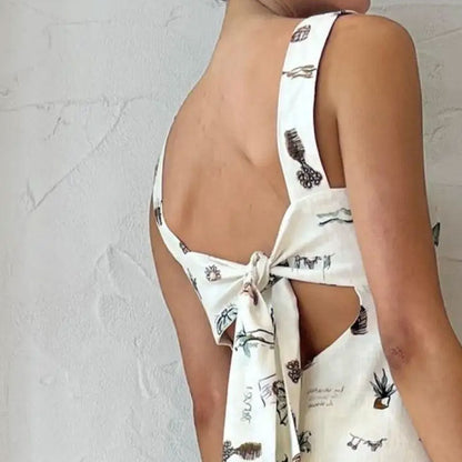 Damen Maxikleid Kreatives Print Praktische Taschen