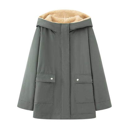 Damen Steppjacke Kuscheliges Futter Praktische Taschen