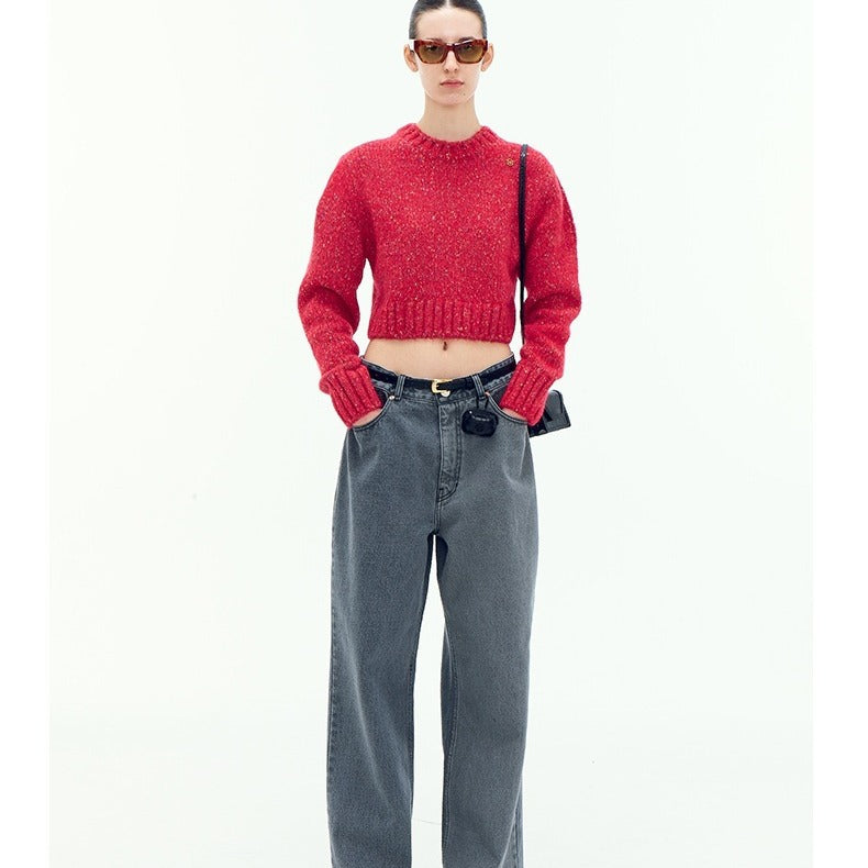 Damen Kurzpullover Eveloria Modisch Geschnitten - Eveloria