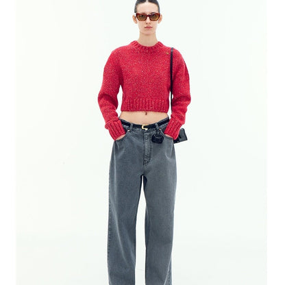 Damen Kurzpullover Eveloria Modisch Geschnitten - Eveloria