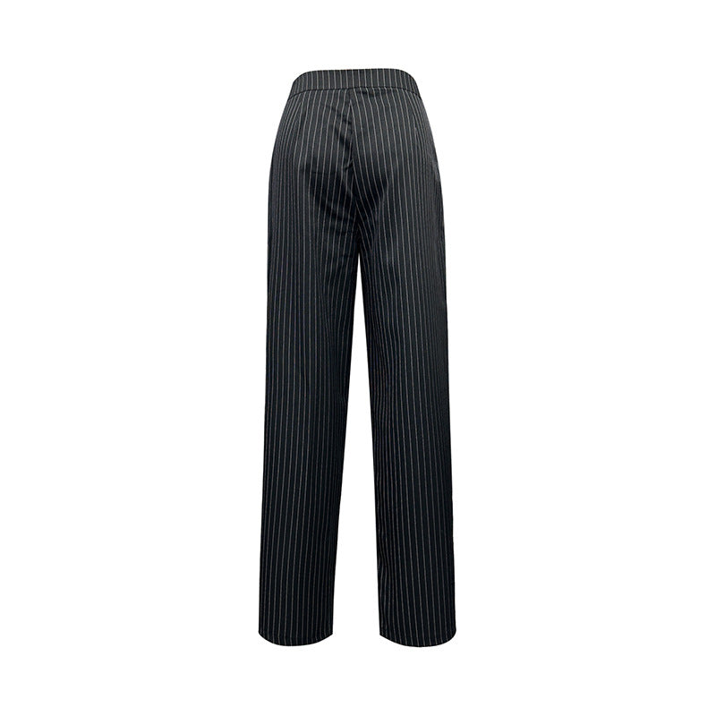 Damen Hochbundhose Gestreift Eveloria