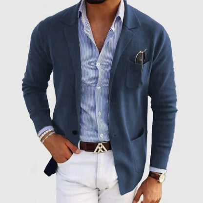 Herren Strickblazer Lässig Bequem Eveloria