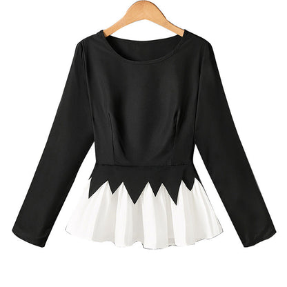 Damen Rüschendesign Eleganter Schnitt Eveloria