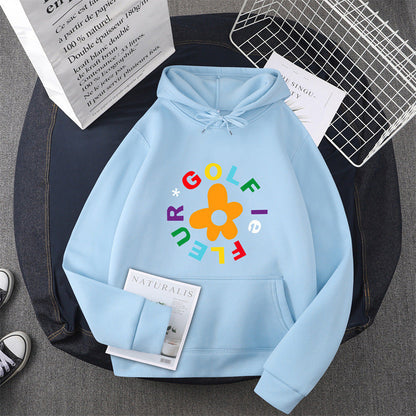Damen Kapuzenpullover Blumen-Design Bequem