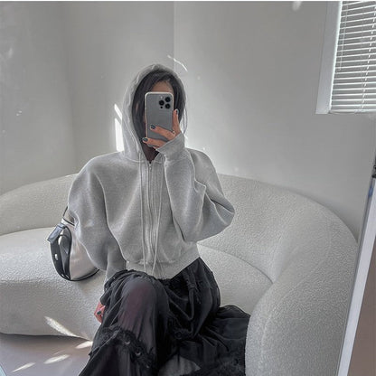 Damen Hoodie Lässig Voluminöse Ärmel Eveloria