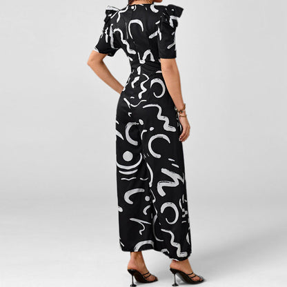 Damen Jumpsuit mit Grafik-Druck