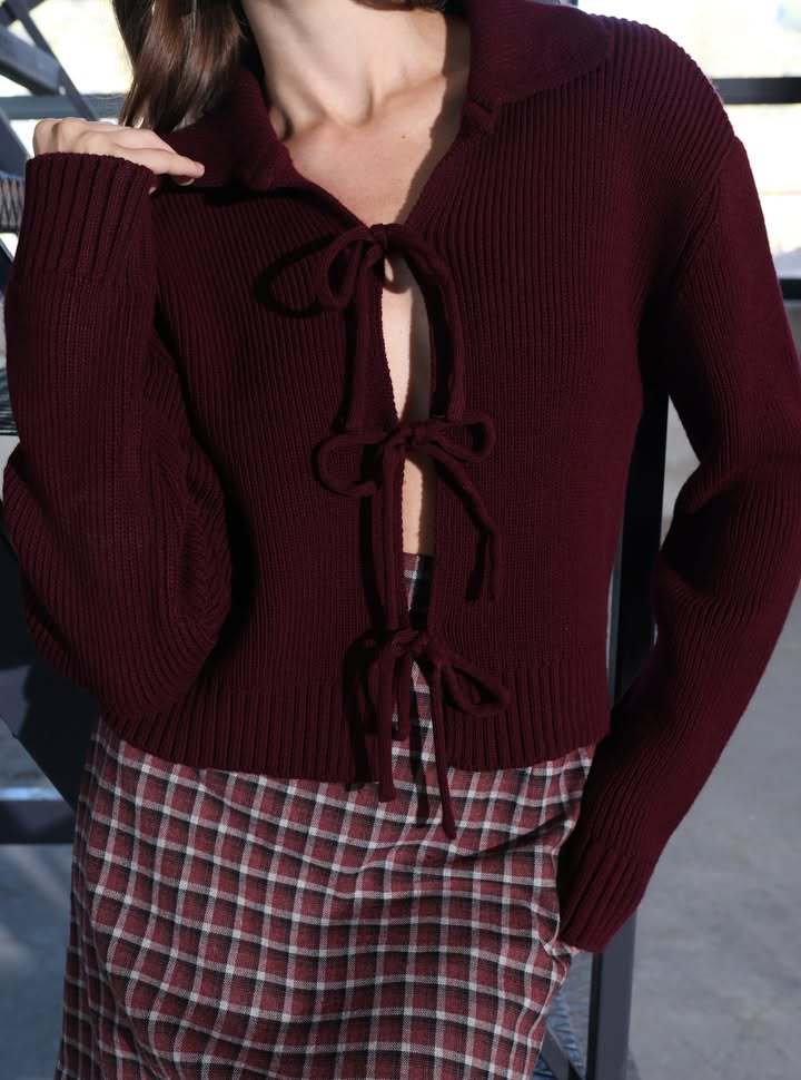 Damen Strickoberteil Lockeres Design Kordelzüge Breite Ärmel