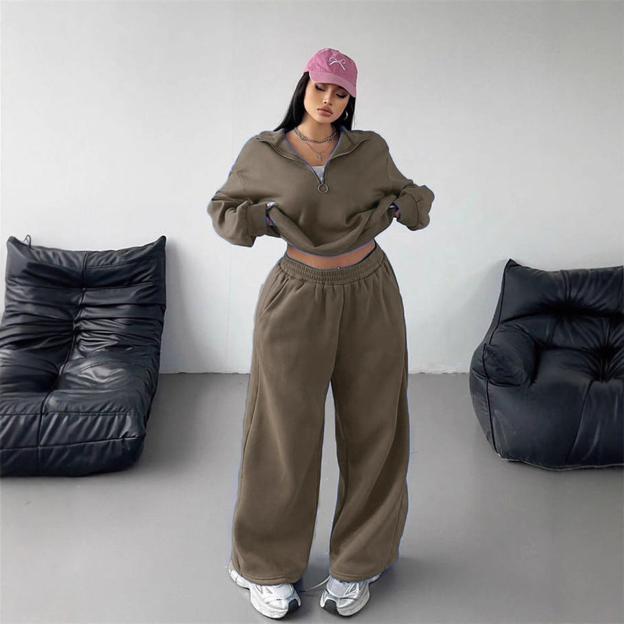 Damen Sportliches Hoodie und Sweathosen Set Eveloria