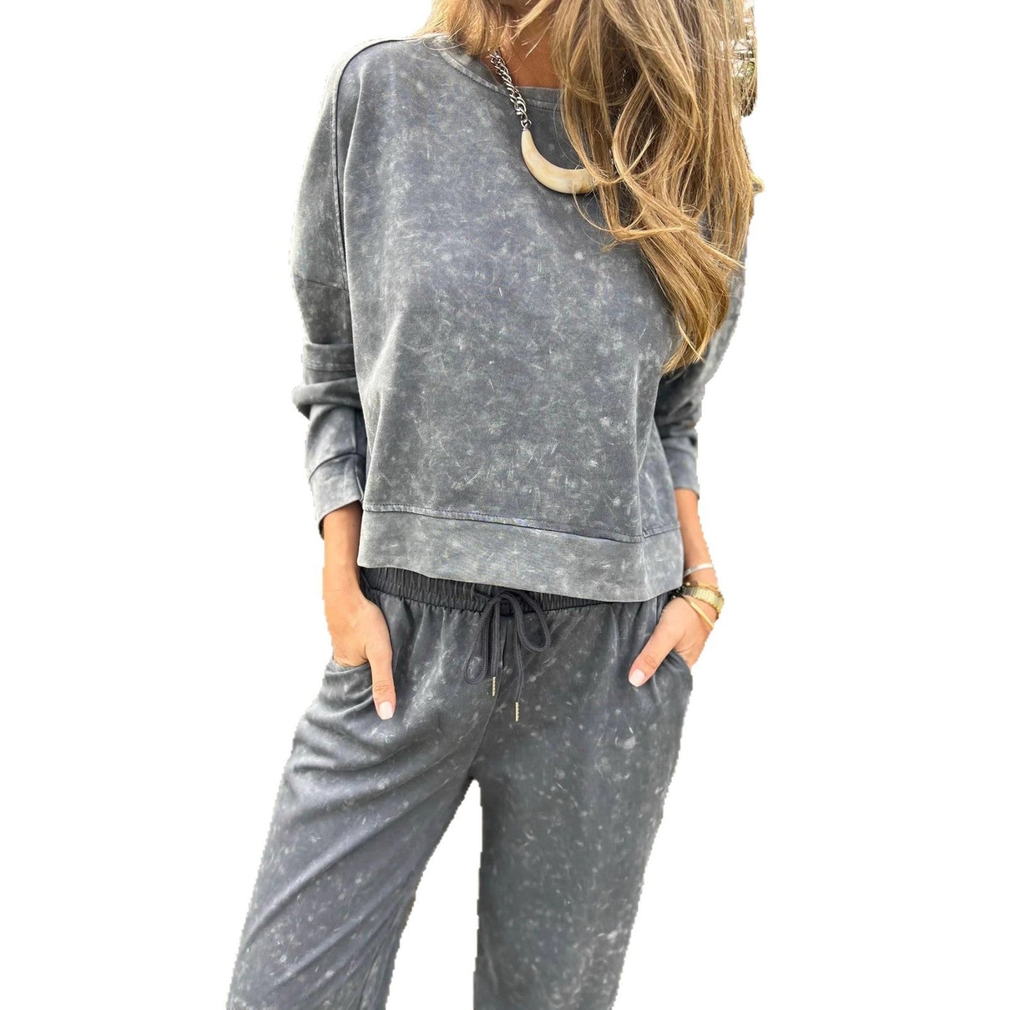 Damen Sweatshirt Jogginghosen Set Eveloria