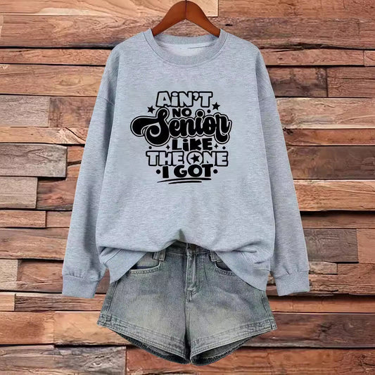 Damen Sweatshirt Lässiges Spruchdesign Grau Eveloria - Eveloria