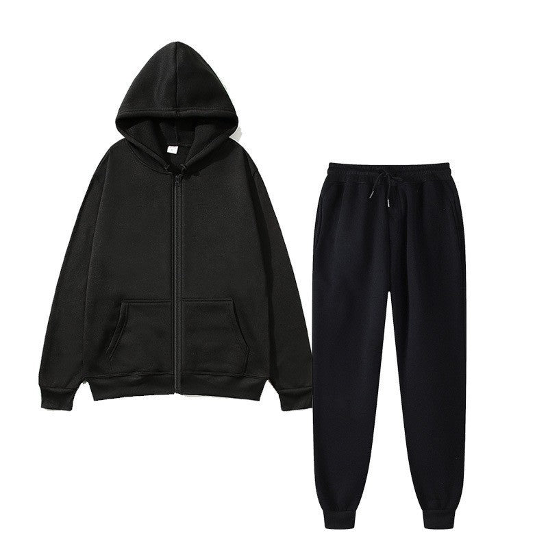 Damen Kapuzenpullover Set Bequem Reißverschluss Eveloria