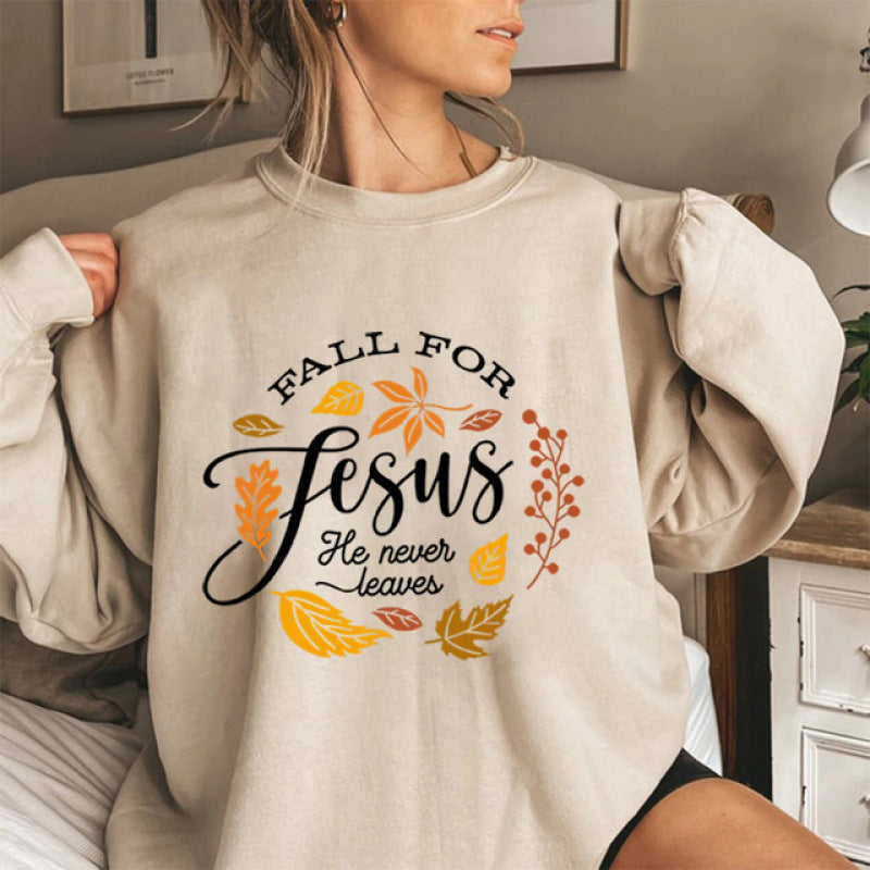Damen Sweatshirt Weiches Innenfutter Botanisches Herbstmotiv Eveloria