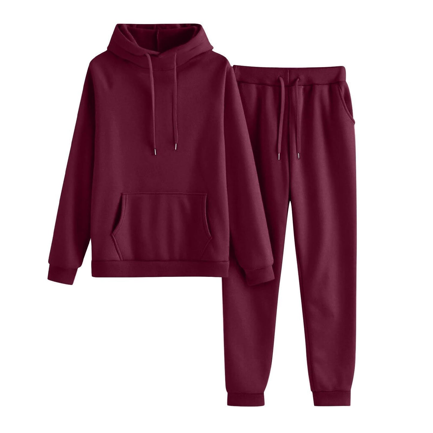 Damen Hoodie Jogginghose Set Lässig Mit Taschen Eveloria