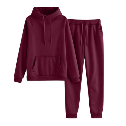 Damen Hoodie Jogginghose Set Lässig Mit Taschen Eveloria