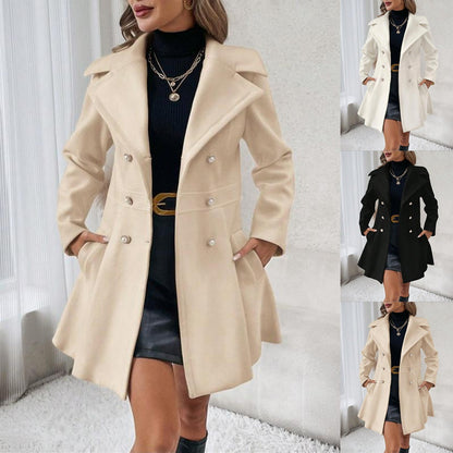 Damen Trenchcoat Tailliert Eveloria - Eveloria