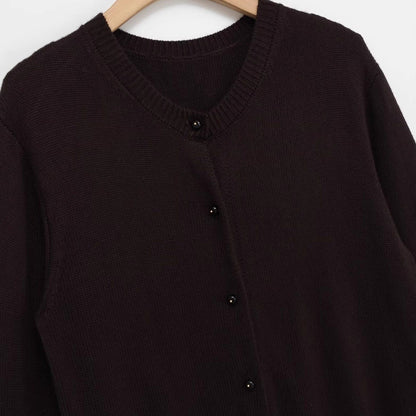 Damen Strickjacke Kuschelig Knopfverschluss Eveloria