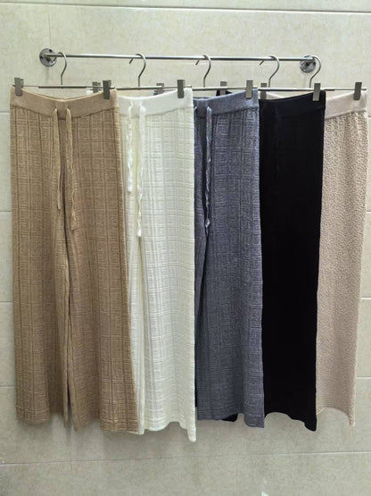 Damen Sommerhose elastisch Streifenmuster