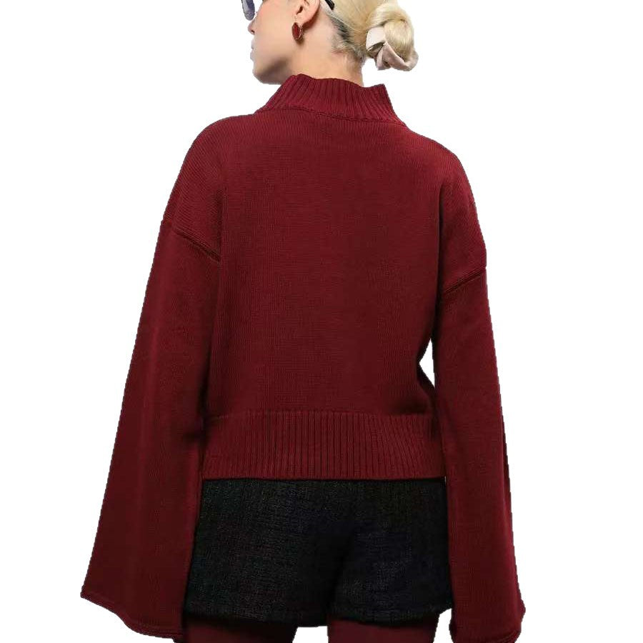 Damen Oversized Pullover Eveloria Weich Beige
