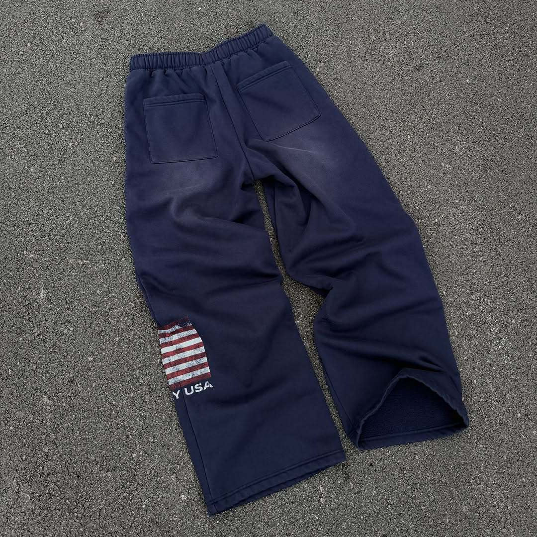 Damen Sweatpants Elastischer Bund Eingrifftaschen Eveloria