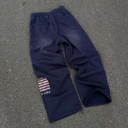 Damen Sweatpants Elastischer Bund Eingrifftaschen Eveloria