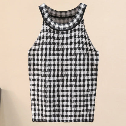 Damen Sporttanktop Karomuster Eveloria