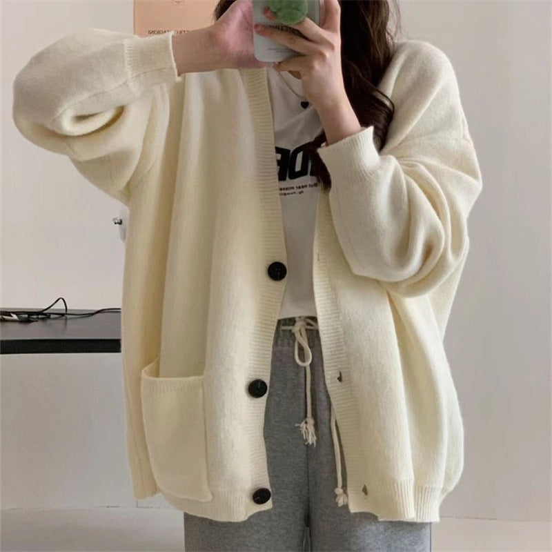 Damen Oversize Strickjacke Eveloria Großgefüttert