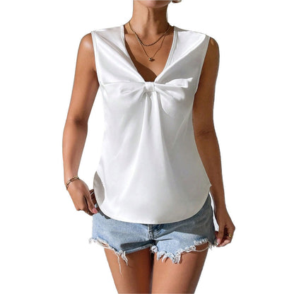 Damen Bluse Schleifen Detail Eveloria