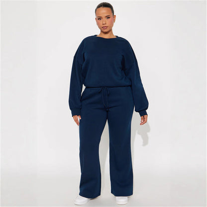 Damen Cropped Sweatshirt Voluminöse Ärmel Eveloria