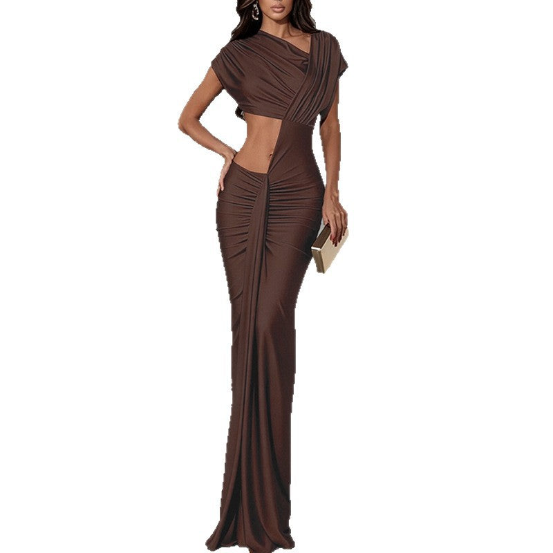 Damen Maxi-Kleid Off-Shoulder Elegantes Design