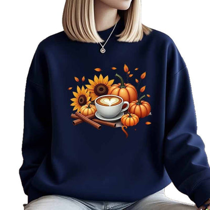 Damen Sweatshirt Herbstlich Motiv Spezialdruck Eveloria