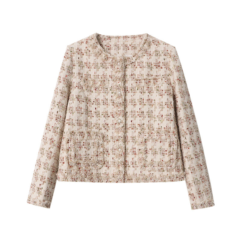 Eveloria Damen Boucle-Jacke Elegantes Strukturdesign