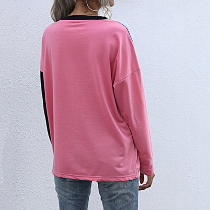 Damen Sweatshirt Kontrastfarben Eveloria