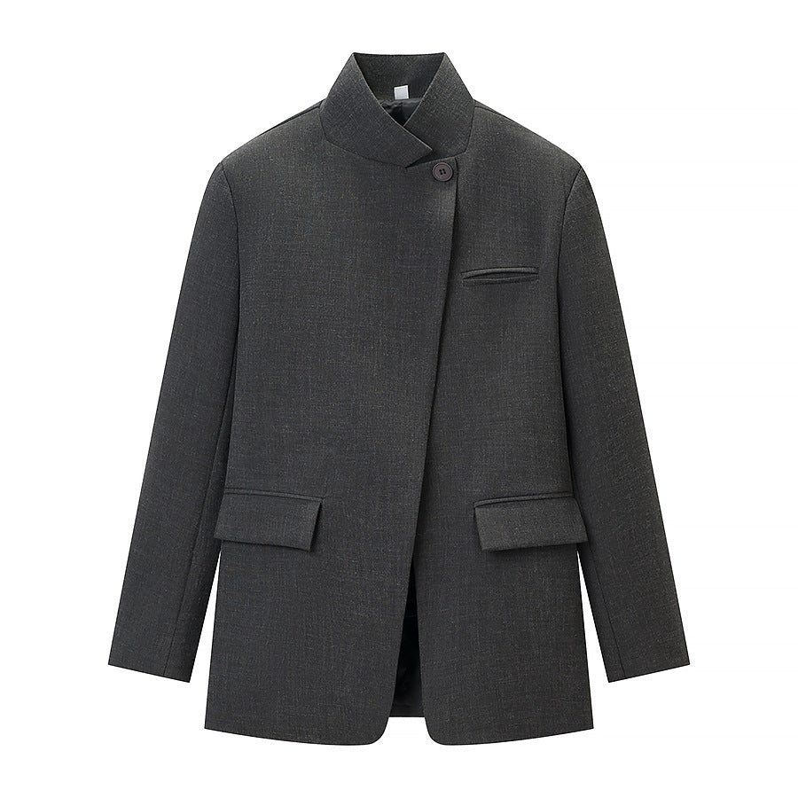Damen Blazerjacke Lässig Mit Taschen Eveloria