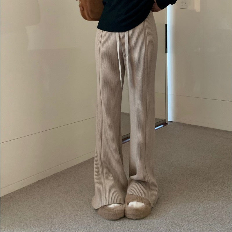 Damen Plisseehose Hohe Taille Regulierbarer Bund Eveloria