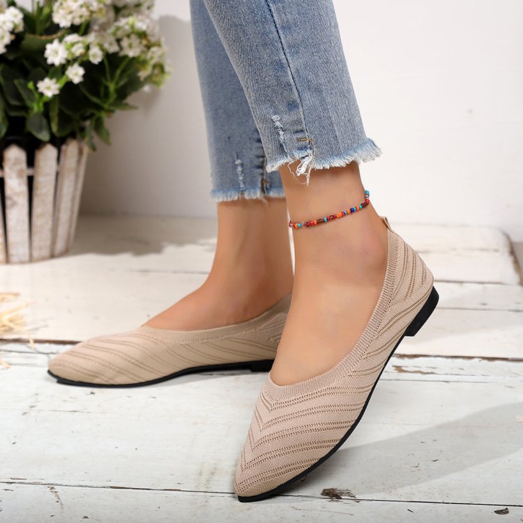 Damen Mokassins Bequem Leder Schick